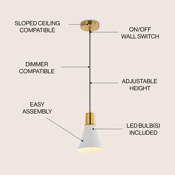 Apollo Metal LED Pendant